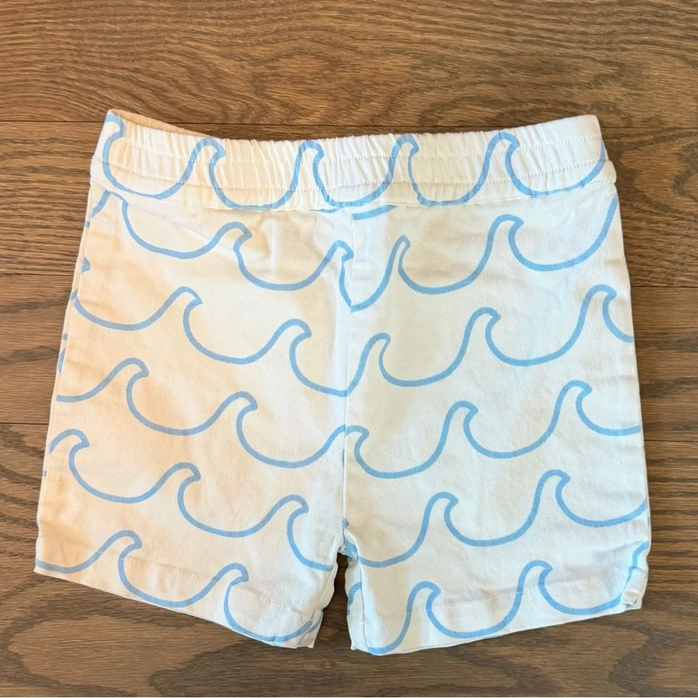 Wave Patterned Kids Shorts